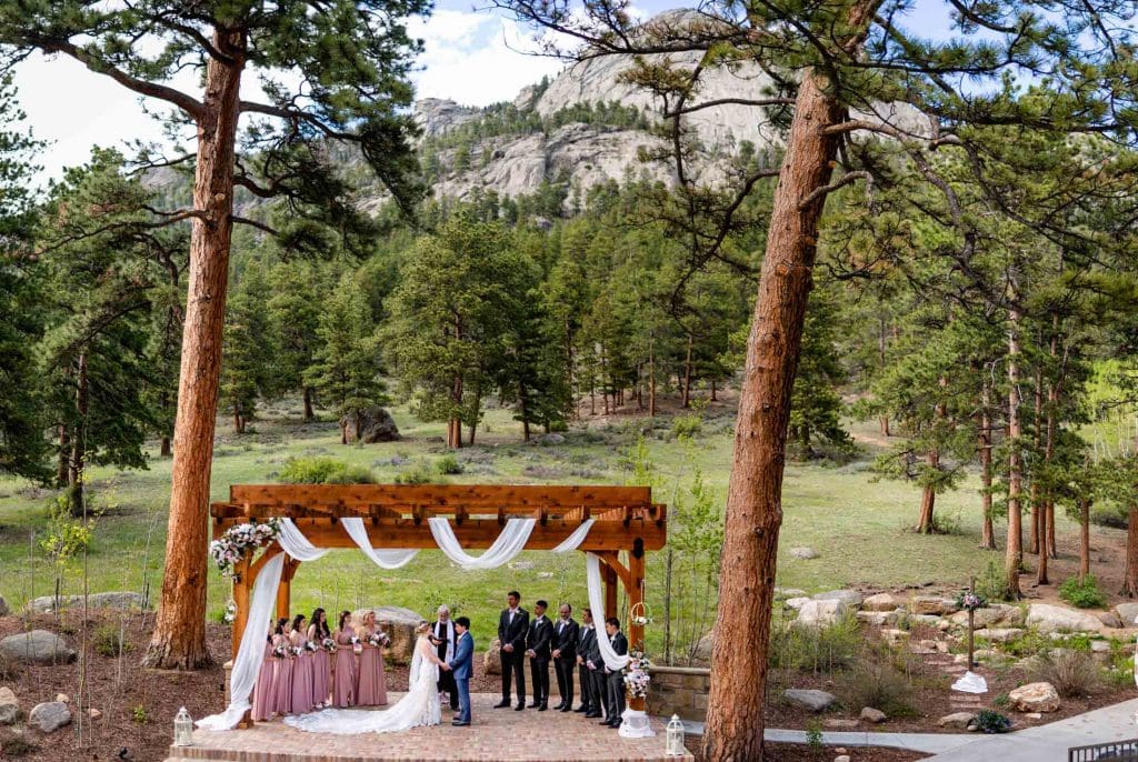 erra mountain chateau wedding ceremony