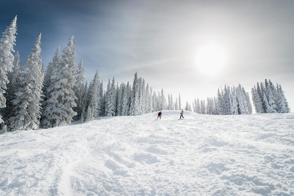 Colorado Snowboarding Engagement Photography in Vail