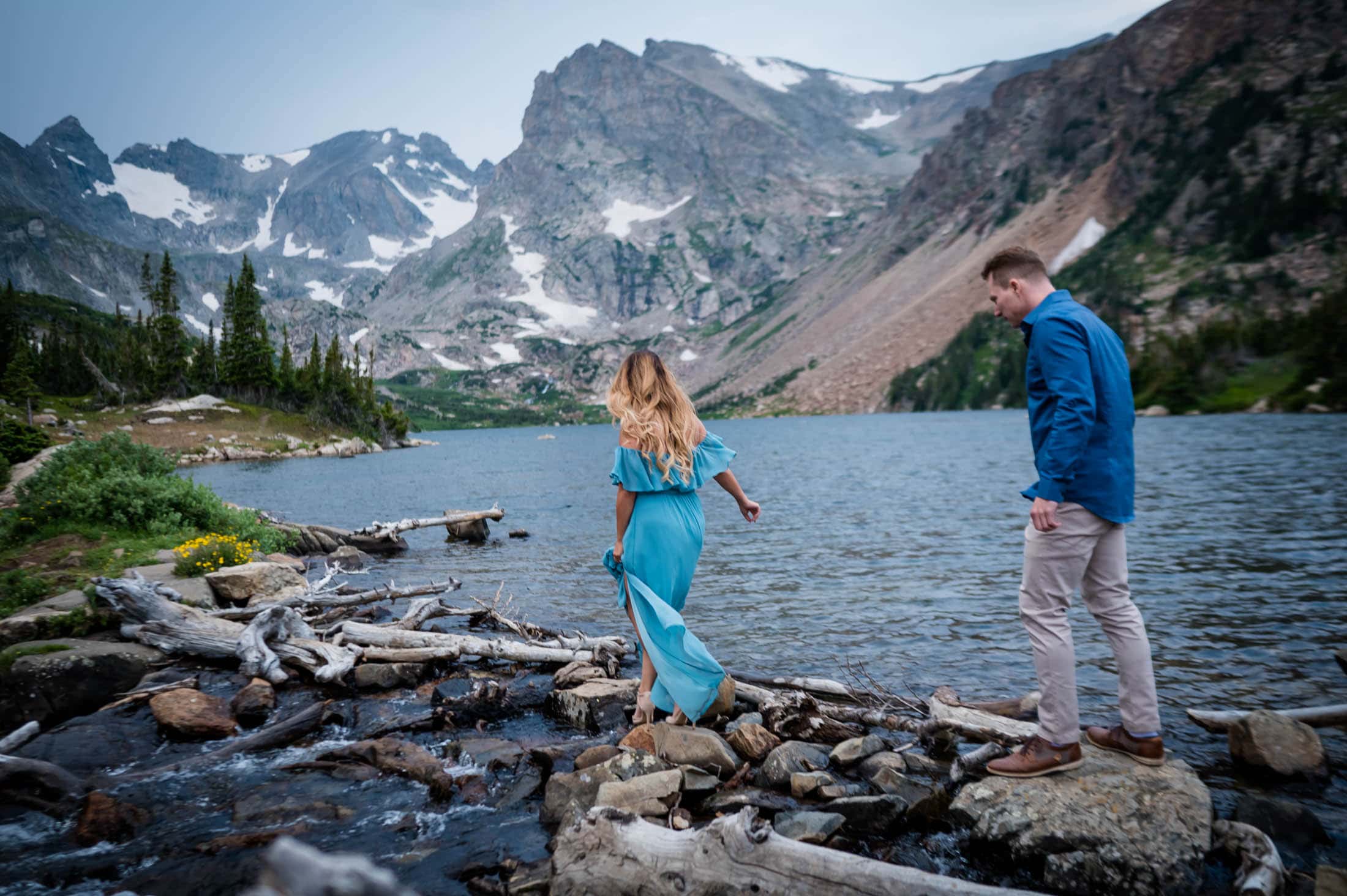 hike to an alpine lake in Brainard Recreation Area