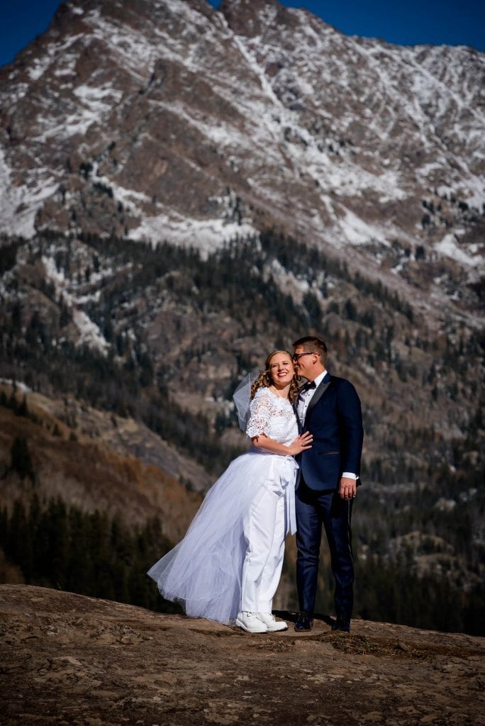 Vail Hiking Elopement Photography at Upper Piney Lake Trail under the Gore Range