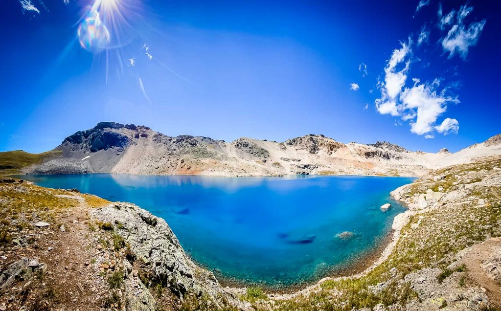 Columbine Lake hiking elopement location in the San Juan Mountains Colorado