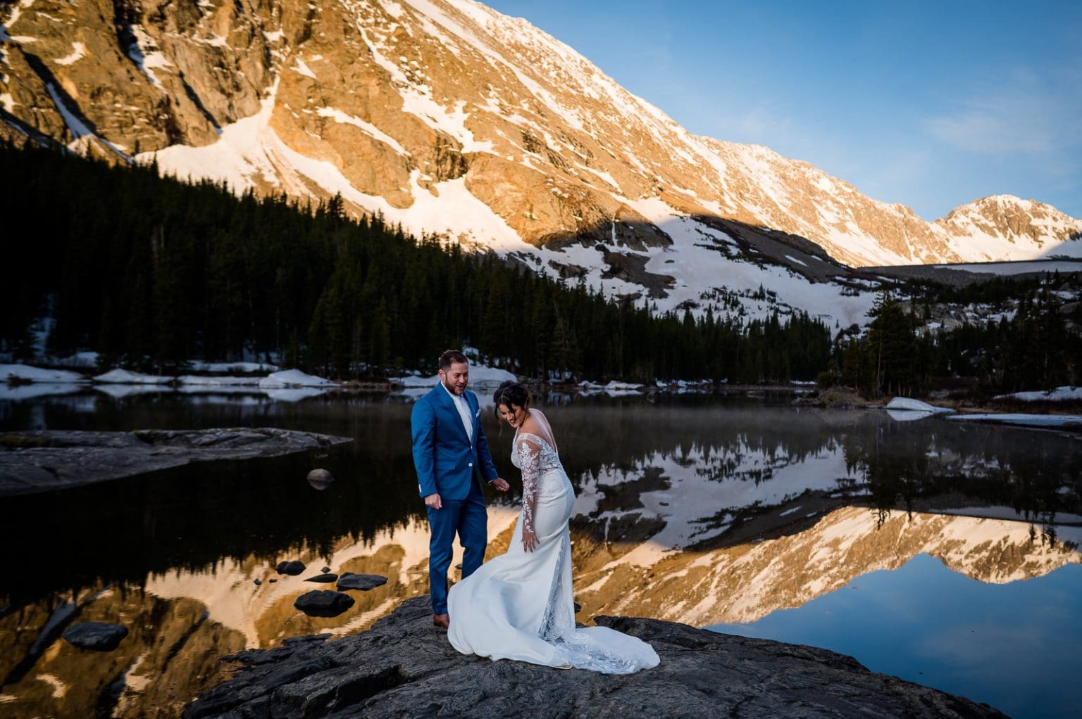 Colorado Hiking Elopement Photographer | Blue Lakes in Telluride