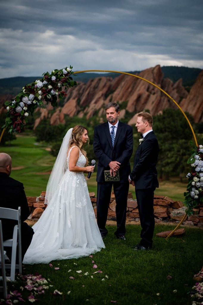 Colorado Mountain Wedding Photographer at Arrowhead Golf Club