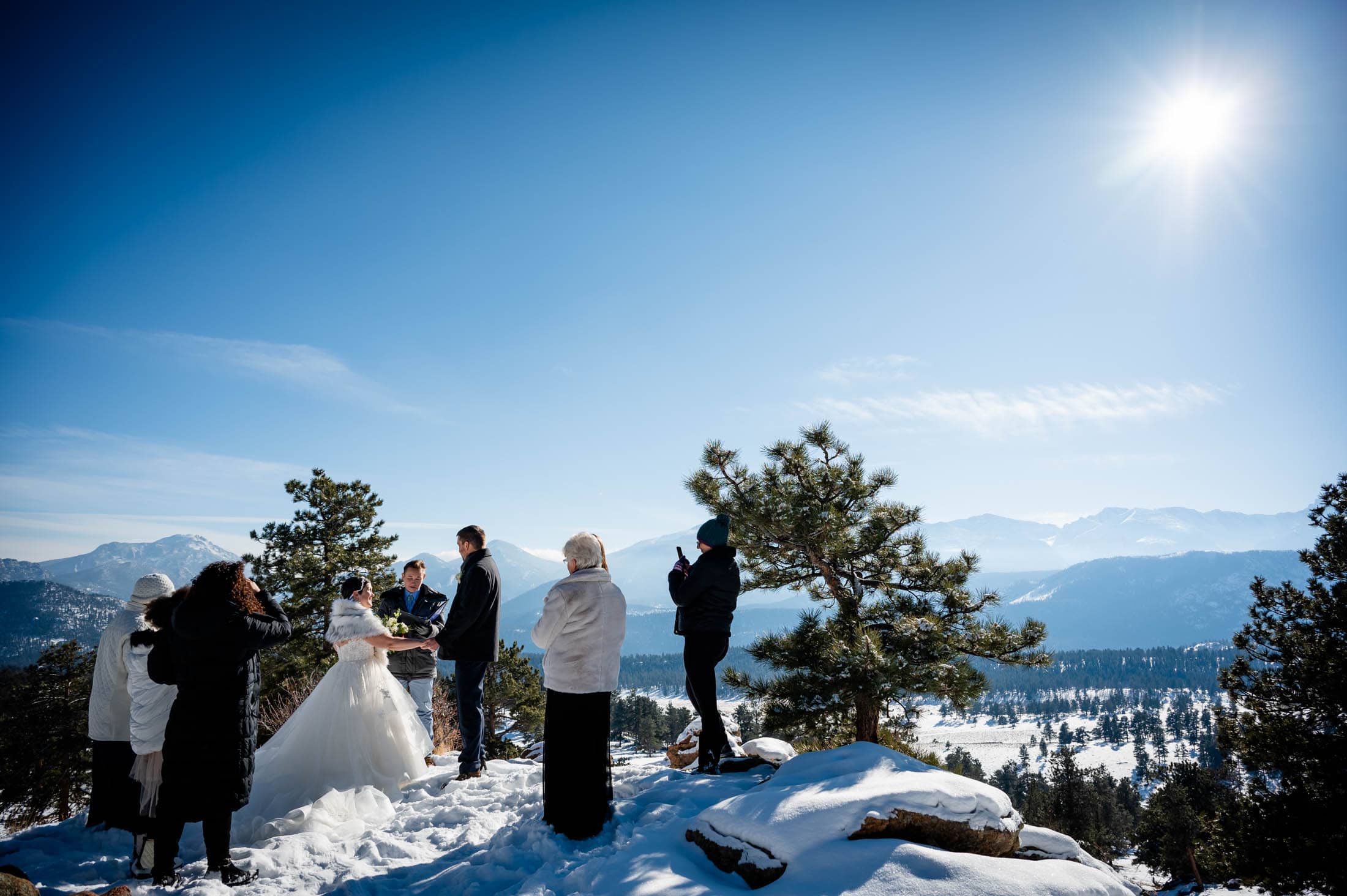 Winter Elopement at 3M Curve in RMNP | Amy & Kevin