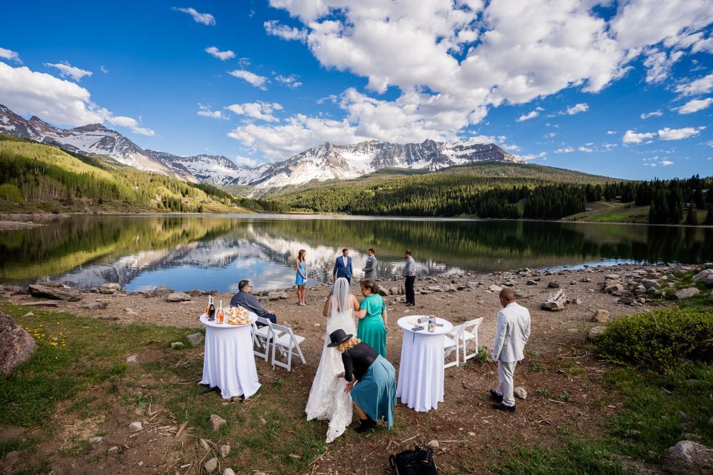 San Juan Mountain elopement location near a lake