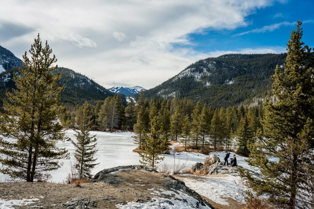 a proposal happens at Officers Gulch in Summit County, Colorado